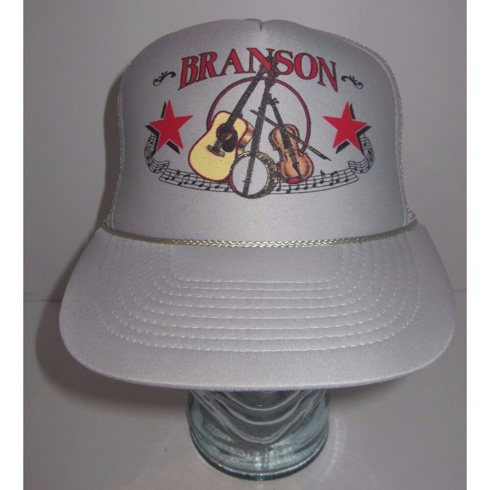 Vintage Branson MO Music Capital of the World - Corded Trucker Hat Cap Snapback